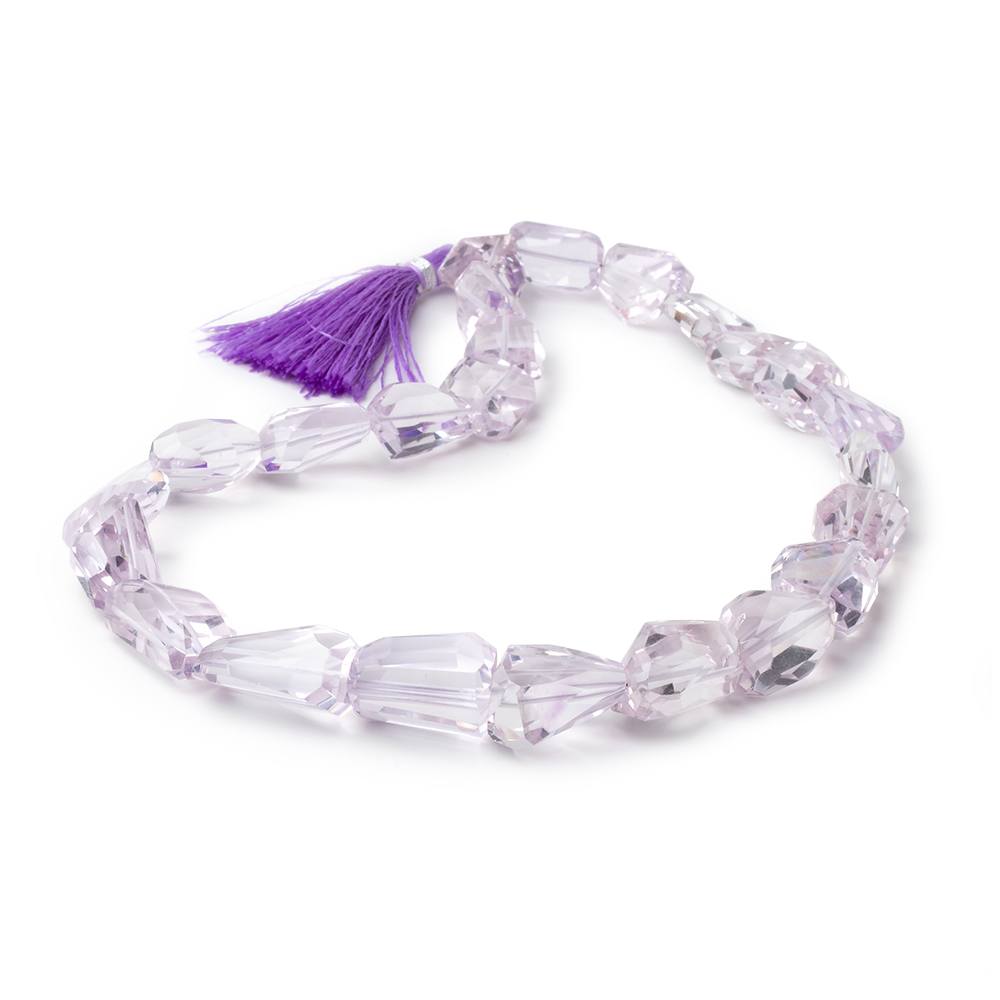13 - 21mm Pink Amethyst Faceted Nugget Beads 15 inch 24 pieces - Beadsofcambay.com