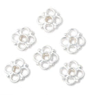 13mm Quatrefoil with 2mm Large Hole Spacer Set of 6 Pieces - Beadsofcambay.com
