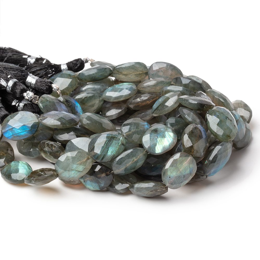 13x10-14x11mm Labradorite Faceted Nuggets 7.5 inch 13 Beads - Beadsofcambay.com