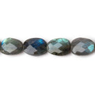 13x10-14x11mm Labradorite Faceted Nuggets 7.5 inch 13 Beads - Beadsofcambay.com