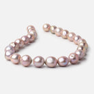 14 - 16mm Lilac Pink Baroque Freshwater Pearls 16 inch 25 Beads - Beadsofcambay.com