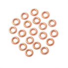 6mm Copper Closed Jump Ring Set of 50 pieces - BeadsofCambay.com