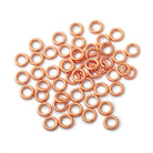 6mm Copper Closed Jump Ring Set of 50 pieces - BeadsofCambay.com