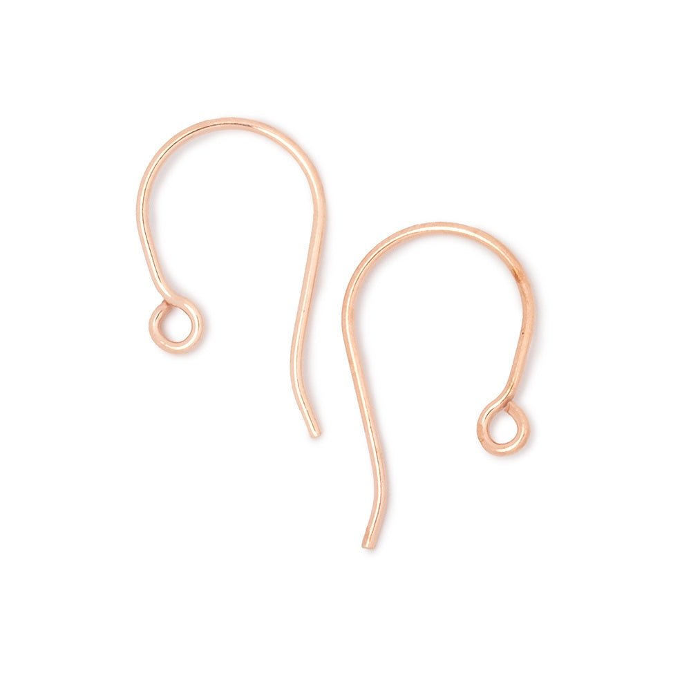 14mm French Hook Ear Wire 10 pieces - Beadsofcambay.com