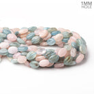 14x10mm Multi Color Beryl Plain Oval 16 inch 28 Beads 1mm Drill Hole - Beadsofcambay.com