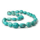 14x12 - 20x17mm Mongolian Turquoise Plain Nugget 18 inch 27 Beads AA - Beadsofcambay.com