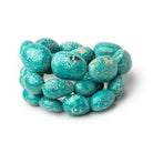 14x12 - 20x17mm Mongolian Turquoise Plain Nugget 18 inch 27 Beads AA - Beadsofcambay.com