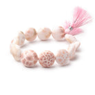 15 - 17mm Natrolite Plain Coin Beads 7.5 inch 12 pieces - Beadsofcambay.com