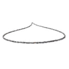 1.5 - 2.5mm Charcoal Gray Raw Diamond Cube Beads 15 inch 165 pieces - Beadsofcambay.com