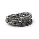1.5 - 2.5mm Gray Raw Diamond Cube Beads 15 inch 230 pieces - Beadsofcambay.com