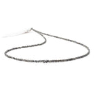 1.5 - 2.5mm Gray Raw Diamond Cube Beads 15 inch 230 pieces - Beadsofcambay.com