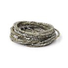1.5 - 2.5mm Greenish Gray Raw Diamond Cube Beads 15 inch 230 pieces - Beadsofcambay.com