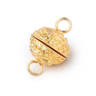 15mm Circle Design Magnetic Clasp 1 piece - Beadsofcambay.com