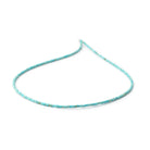 1.5mm Turquoise Howlite Hand - Cut Plain Tube Beads 11 inch 235 pieces - Beadsofcambay.com
