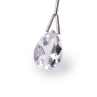 15x10mm Pink Amethyst Pavilion Faceted Pear Focal 1 Bead AAA - Beadsofcambay.com