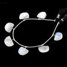 15x11-16x12mm Rainbow Moonstone Faceted Half Moon Beads 6 inch 7 pieces - Beadsofcambay.com
