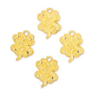 15x12mm Flower Pendant Charm Set of 4 pieces - Beadsofcambay.com