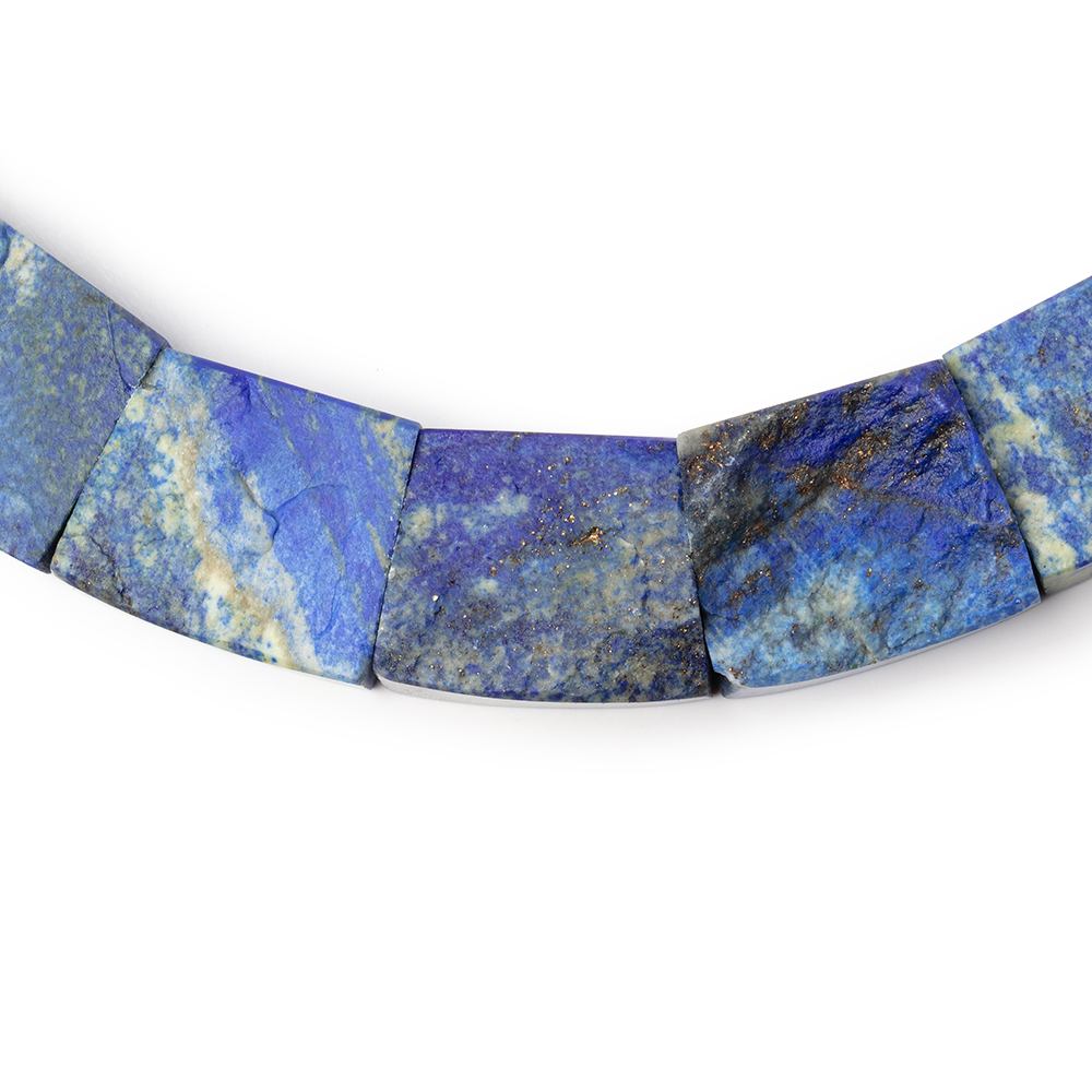 15x13 - 24x20mm Natural Lapis Lazuli Fancy Shape Collar 25 Beads - Beadsofcambay.com