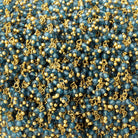 2mm London Blue Quartz Gold plated Dangling Chain - BeadsofCambay.com