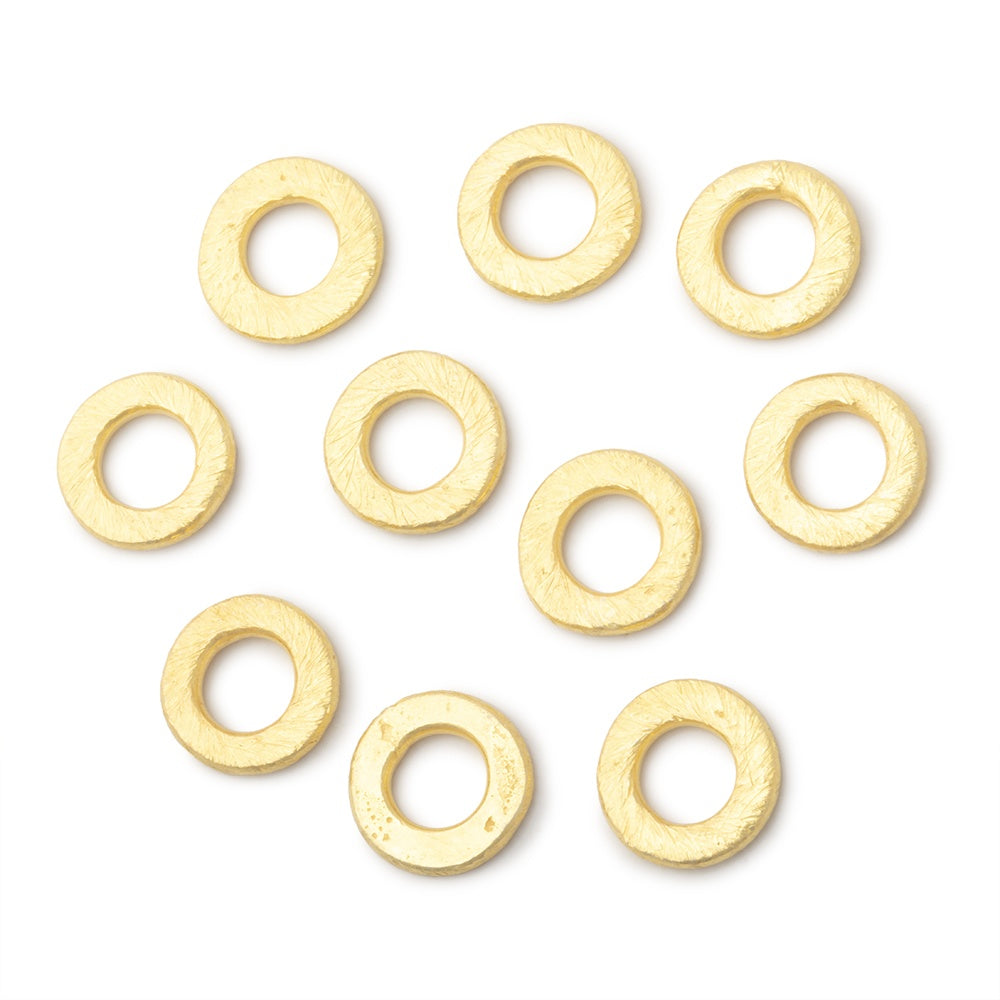 8mm Brushed Jump Ring Set of 10 pieces - BeadsofCambay.com