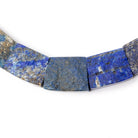 16.5x13 - 24x20mm Matte Lapis Lazuli Fancy Shape Collar 25 beads - Beadsofcambay.com