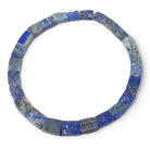16.5x13 - 24x20mm Matte Lapis Lazuli Fancy Shape Collar 25 beads - Beadsofcambay.com