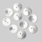 16mm Brushed Round Buttons Set of 10 - Beadsofcambay.com