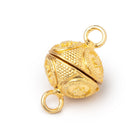 16mm Miligrain Ringed Star Design Magnetic Clasp 1 piece - Beadsofcambay.com