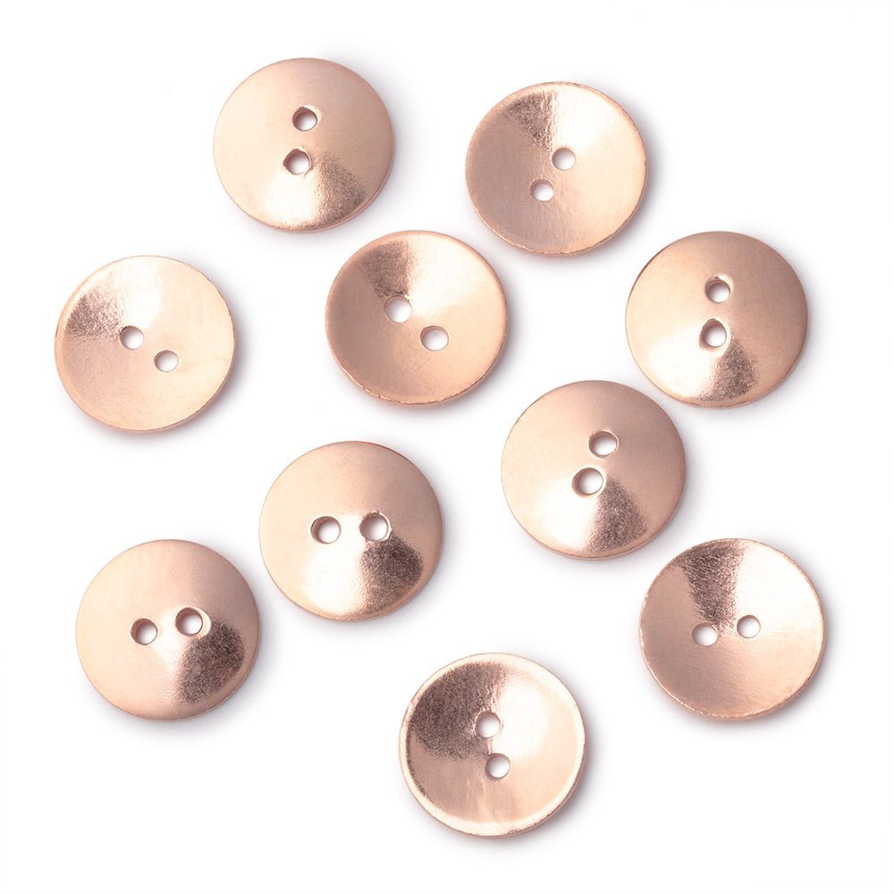 16mm Shiny Round Buttons Set of 10 - Beadsofcambay.com