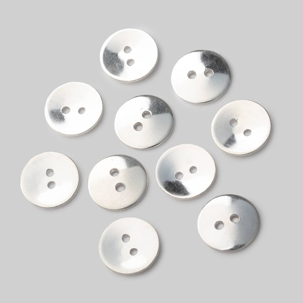 16mm Shiny Round Buttons Set of 10 - Beadsofcambay.com