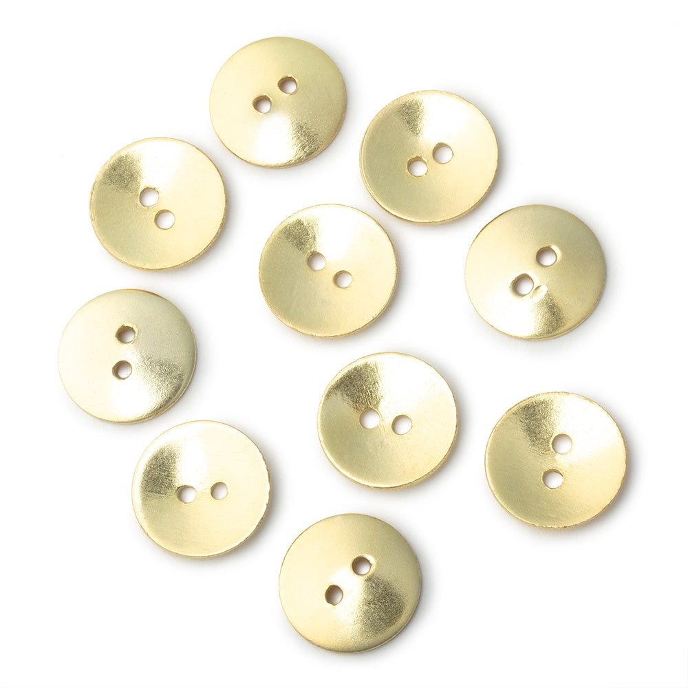 16mm Shiny Round Buttons Set of 10 - Beadsofcambay.com