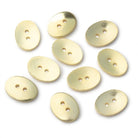 16x12mm Shiny Oval Buttons Set of 10 - Beadsofcambay.com