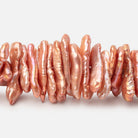 17-30mm Salmon Center Drill Ultra Keshi Freshwater Pearls 15 inch 112 Beads - Beadsofcambay.com