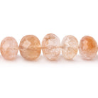 8-13mm Copper Rutilated Quartz Faceted Rondelle 16 inch 55 Beads AA - BeadsofCambay.com
