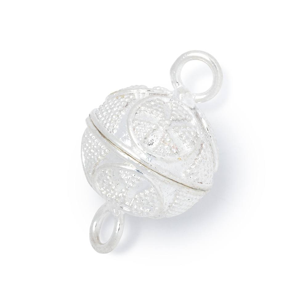 17.5mm Roval Miligrain Design Magnetic Clasp 1 piece - Beadsofcambay.com