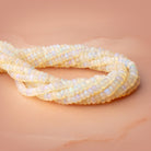 5.5-7mm Ethiopian Opal Faceted Rondelle Beads 18 inch 140 pieces AAA - BeadsofCambay.com