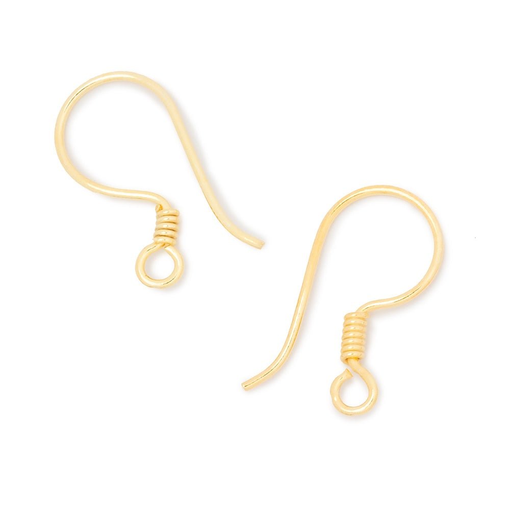 17mm Wire Wrapped Ear Wire 10 pieces - Beadsofcambay.com