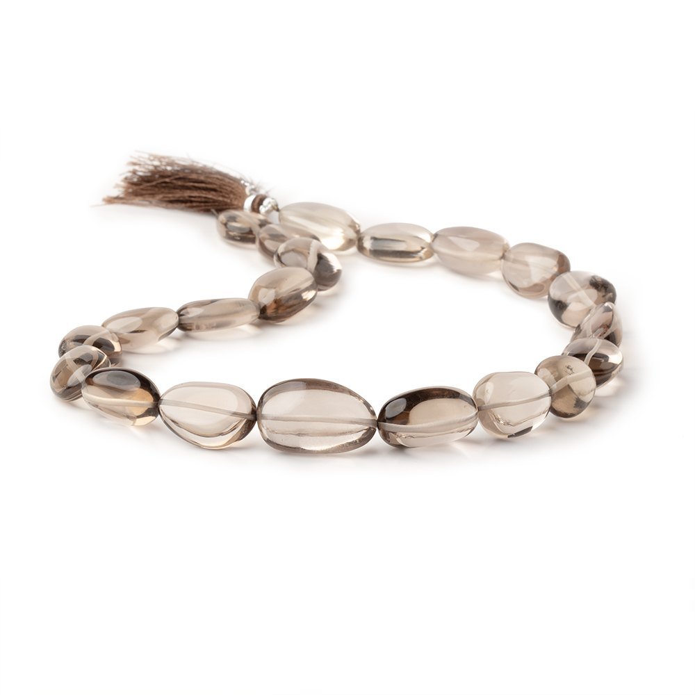 17x13 - 24x15mm Smoky Quartz Plain Nugget Beads 16 inch 21 pieces - Beadsofcambay.com