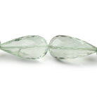 17x8 - 24x12mm Prasiolite Faceted Tear Drops 16 inch 18 Beads AA - Beadsofcambay.com