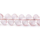 6x6mm Rose Quartz faceted pillow beads 7.5 inch 45 pieces A - BeadsofCambay.com