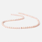 5x4mm Pink Straight Drill Oval Freshwater Pearls 15.5 inch 72 Beads A - BeadsofCambay.com