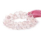 10.5-11mm Rose Quartz Faceted Candy Kiss 7.5 inch 37 Beads - BeadsofCambay.com