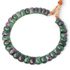 15x8.5-20x13mm Ruby in Zoisite Faceted Fancy Shape Collar 33 beads - BeadsofCambay.com