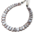 11x7.5-20x12mm Chocolate Moonstone Faceted Fancy Collar 33 Beads - BeadsofCambay.com