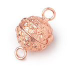 18mm Egyptian Design Round Magnetic Clasp 1 piece - Beadsofcambay.com