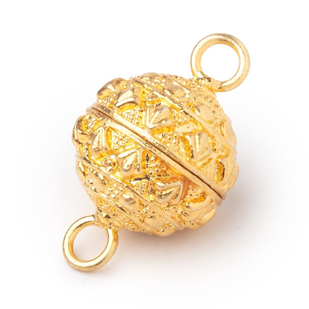 18mm Egyptian Design Round Magnetic Clasp 1 piece - Beadsofcambay.com