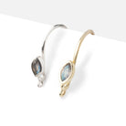18mm Labradorite Marquise Ear Wire Set of 2 pieces - Beadsofcambay.com