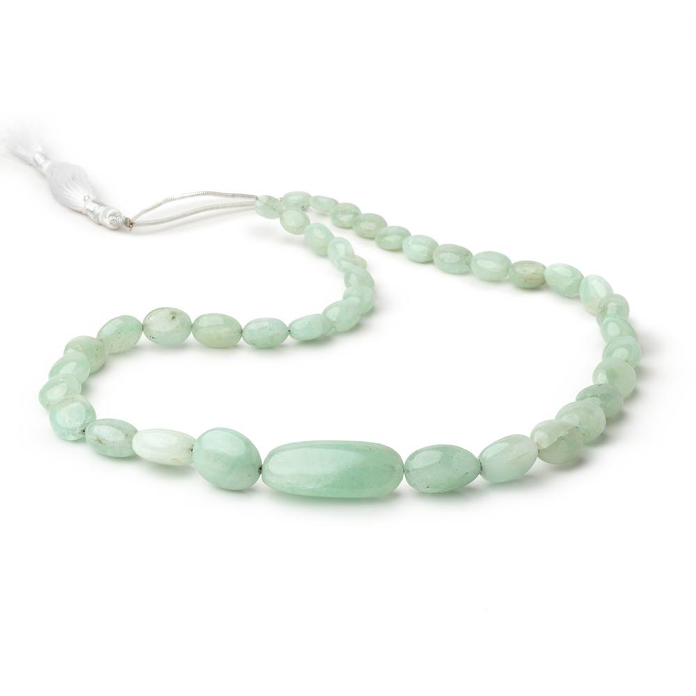 7x5-29x14mm Emerald Plain Nugget Beads 18 inch 40 pieces AA - BeadsofCambay.com