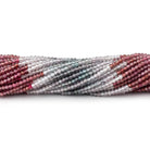 2mm Multi Color Spinel Micro Faceted Round Beads 12 inch 180 pieces AA - BeadsofCambay.com