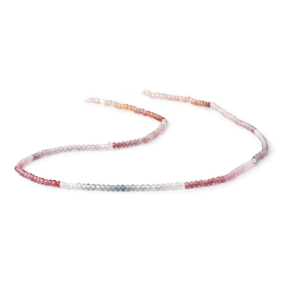 2mm Multi Color Spinel Micro Faceted Round Beads 12 inch 180 pieces AA - BeadsofCambay.com